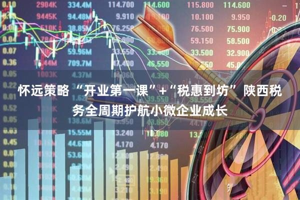 怀远策略 “开业第一课”+“税惠到坊” 陕西税务全周期护航小微企业成长